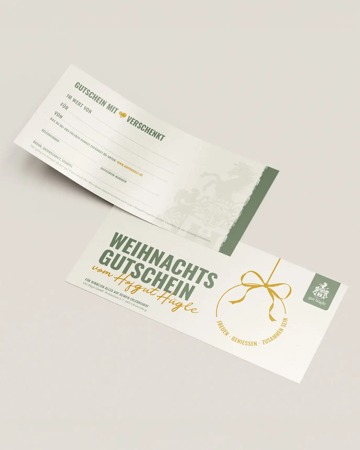 Gut Hügle Christmas gift vouchers