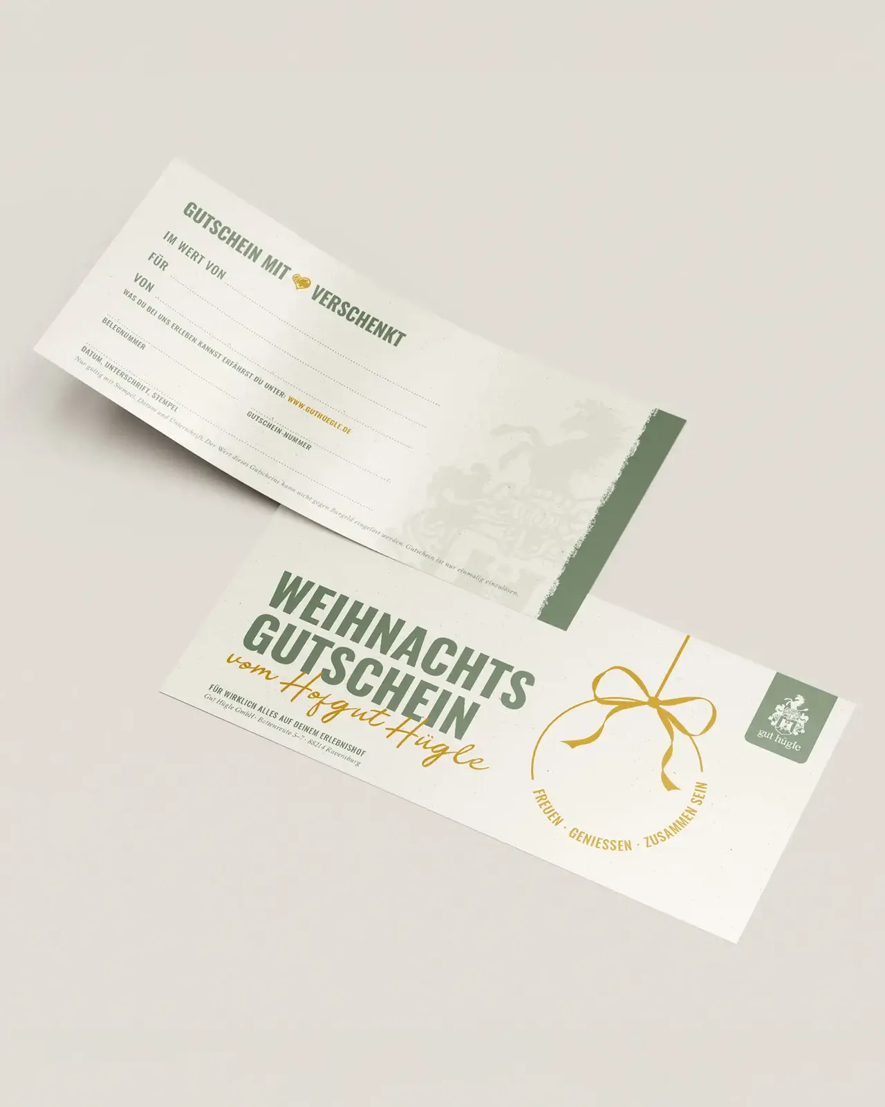 Gut Hügle Christmas gift vouchers
