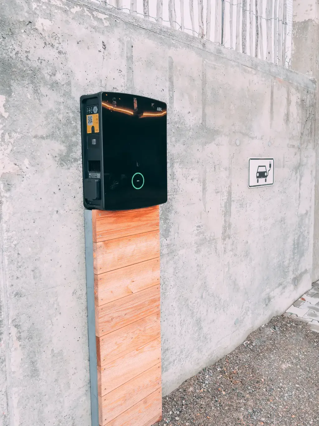 EV charging station at Gut Hügle Adventure Farm