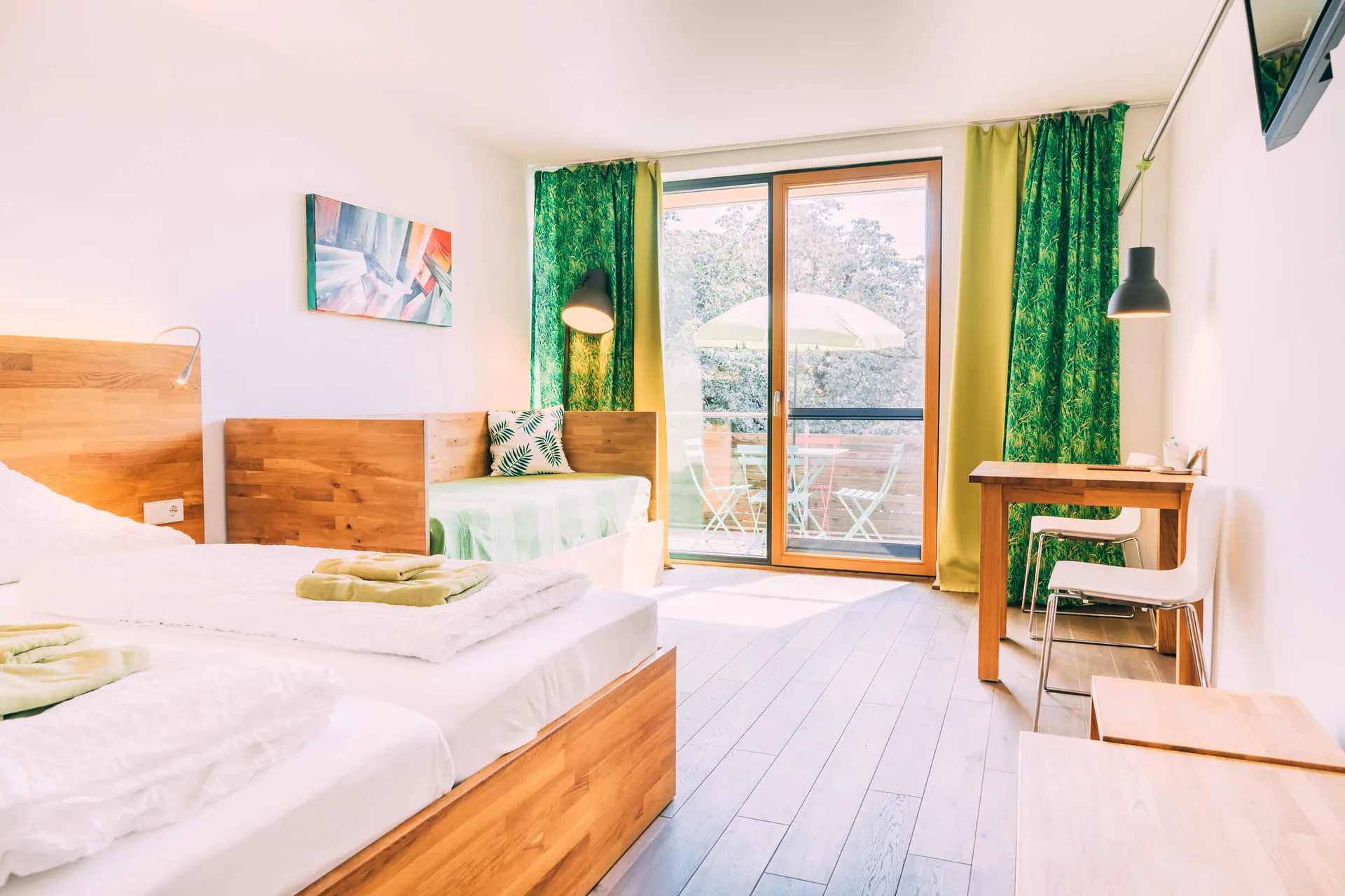 View: Lake Constance holiday apartment: Studio Komfort | Gut Hügle