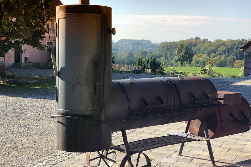 Barbecue buffet at Gut Hügle in Ravensburg on Lake Constance