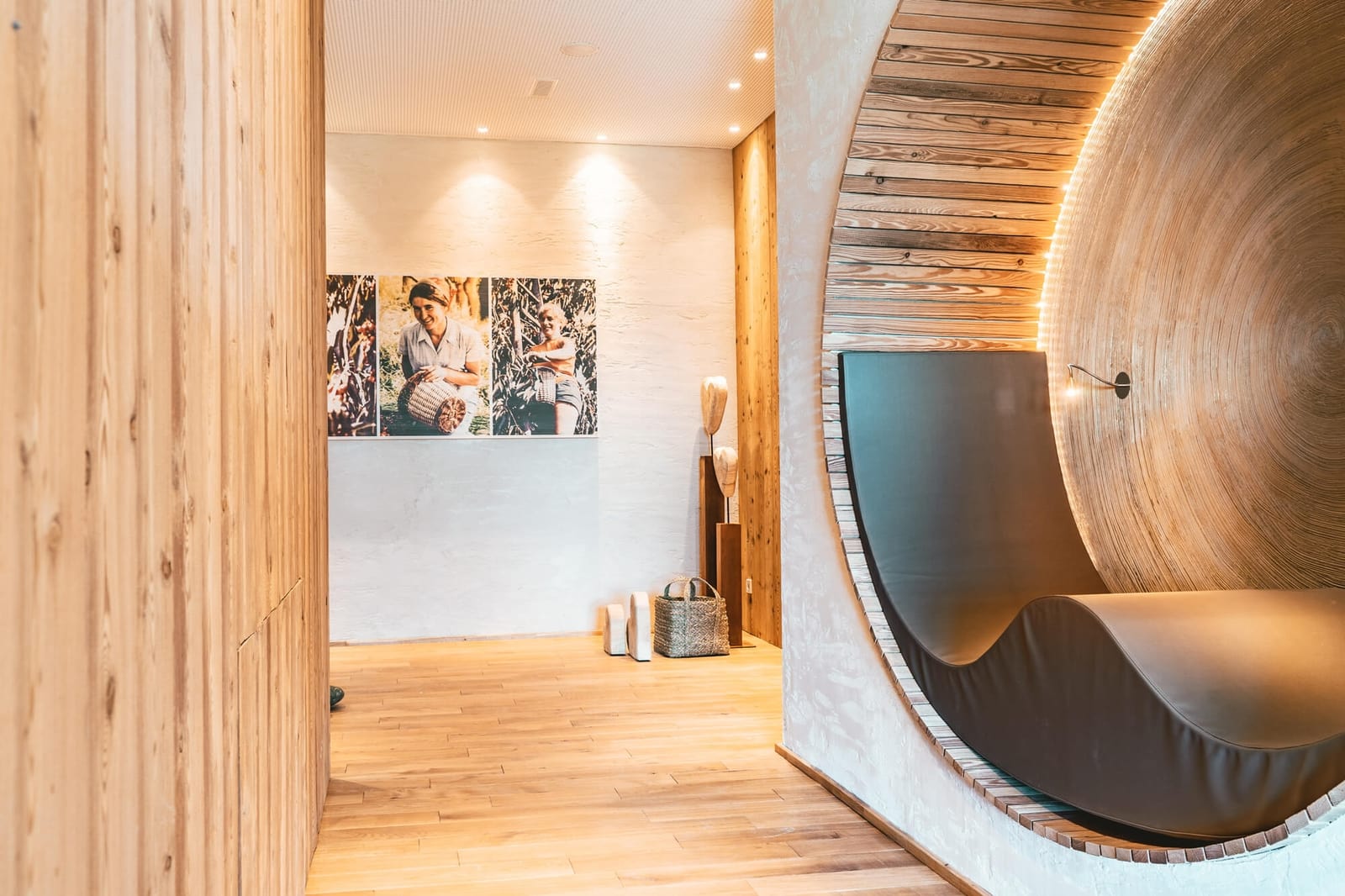 Sauna area in the FamilienSpa at Gut Hügle